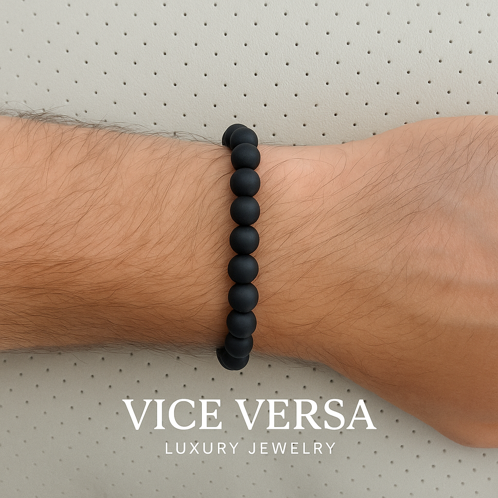Men's Wood Bead Bracelet