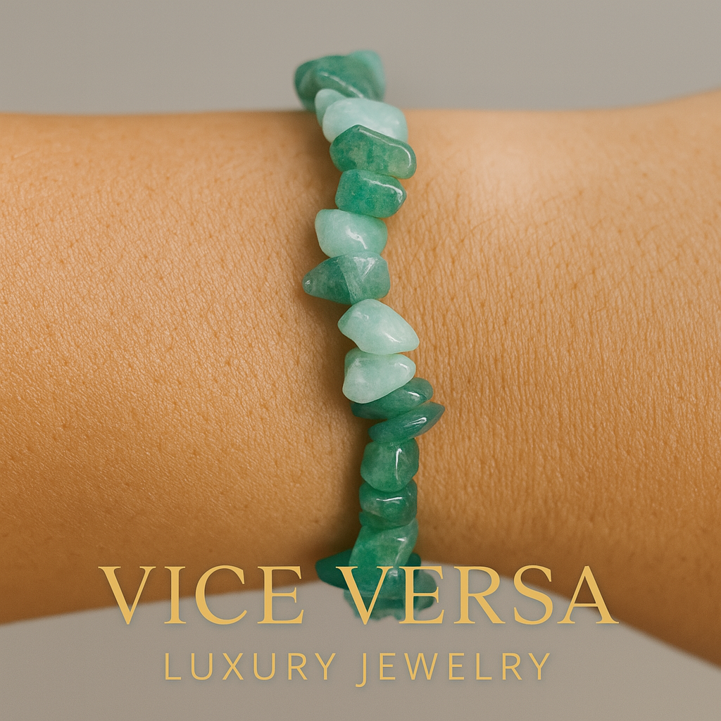 Green Aventurine Chip Bead Stretch Bracelet