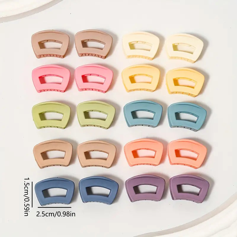 Mini pinzas para el pelo de arcoíris