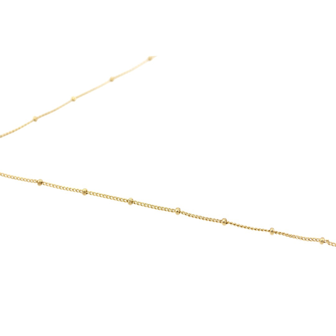 Woman Cross Zircons dots design Necklace Gold Plated 24K