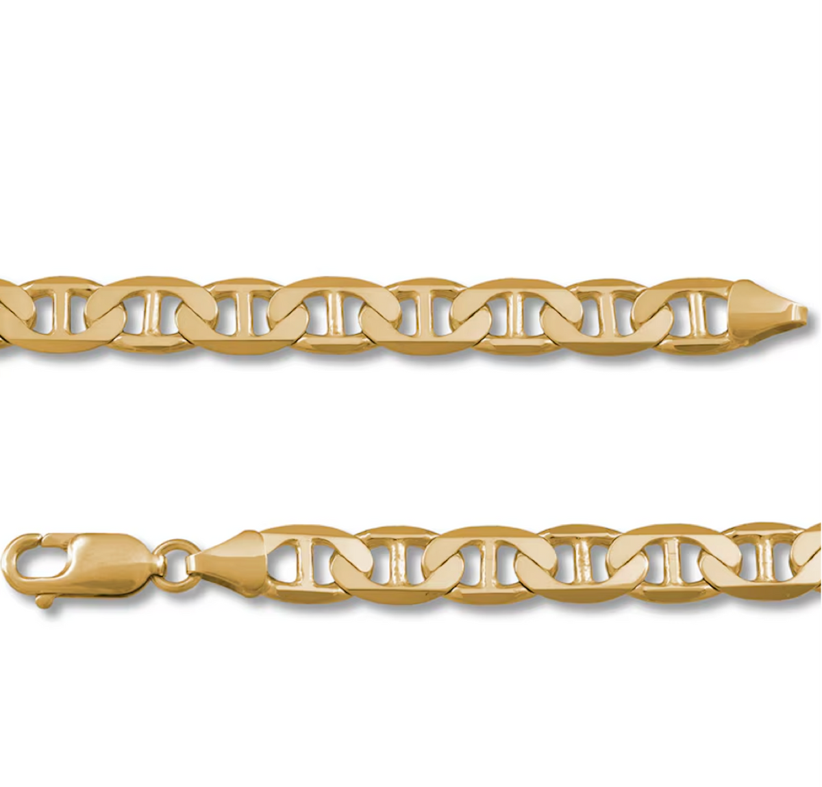 Collar Gucci de 24" y 3,8 mm relleno de oro de 18 quilates