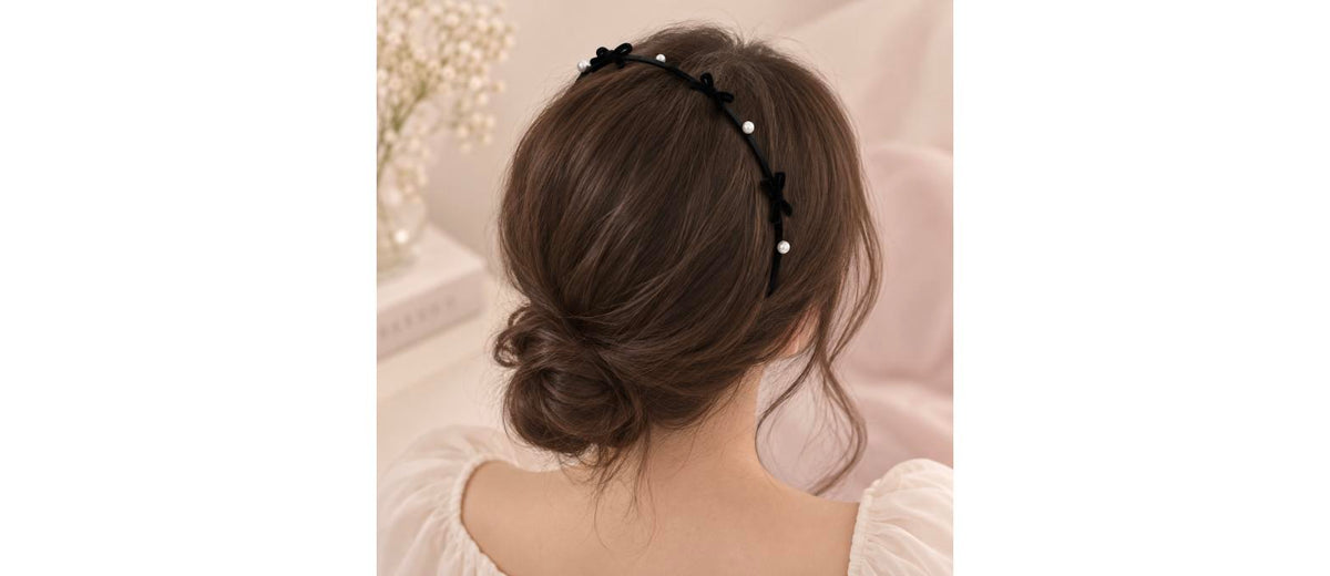 Zinc Alloy Bow Headband