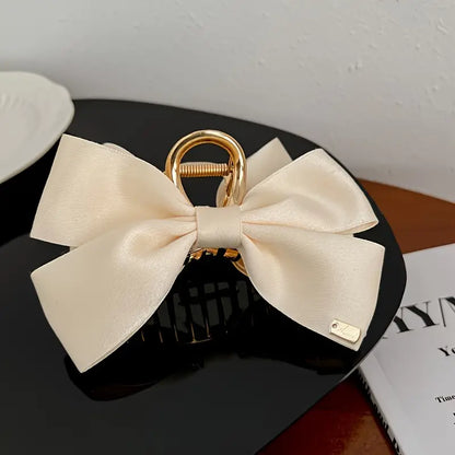 Metallic Large Satin Hair Claw Clip