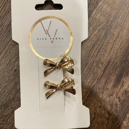 Mini pinzas para el pelo con forma de lazo 