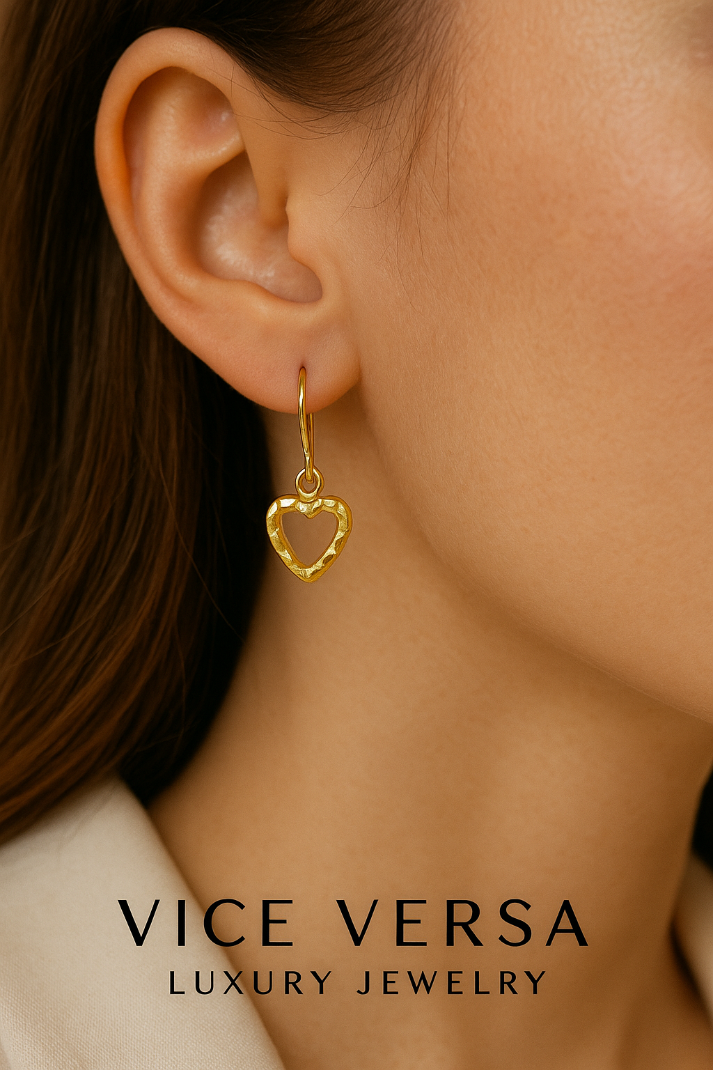 Hearts Dangle Earrrings