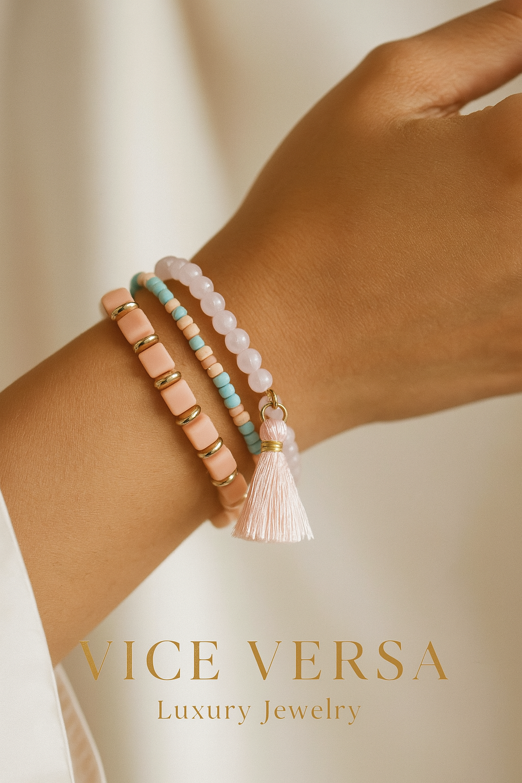 Pulsera de perlas para niña