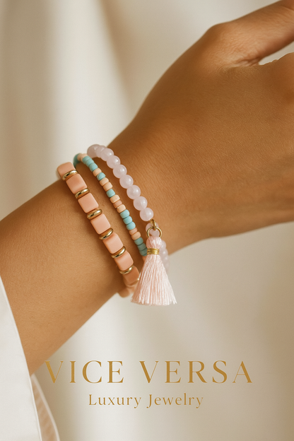 Pulsera de perlas para niña