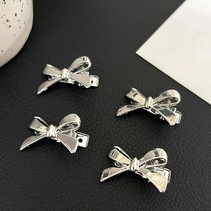 Mini pinzas para el pelo con forma de lazo 