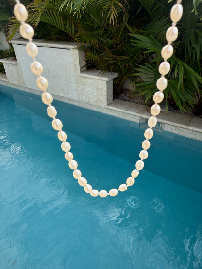 Cultured Freshwater Baroque Pearl Strand Necklace