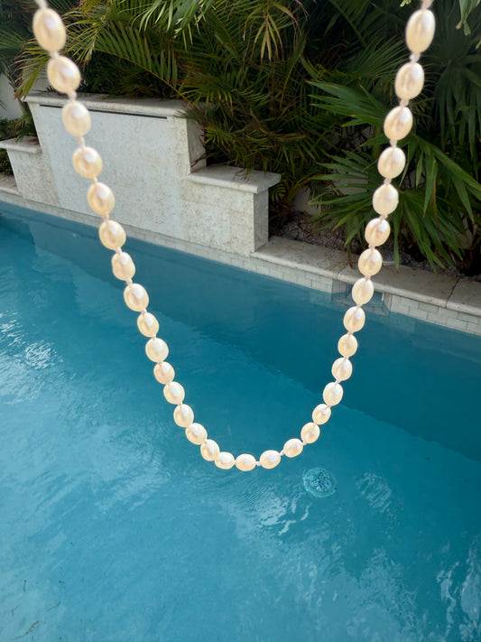 Cultured Freshwater Baroque Pearl Strand Necklace