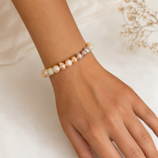 Baroque Freshwater Pearl Stretch Bracelet