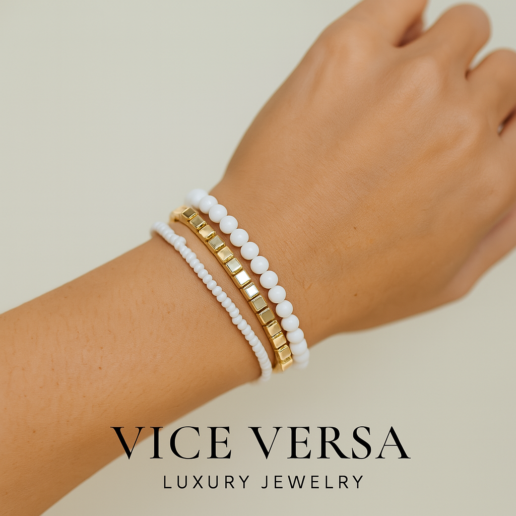 Pulsera de perlas para niña