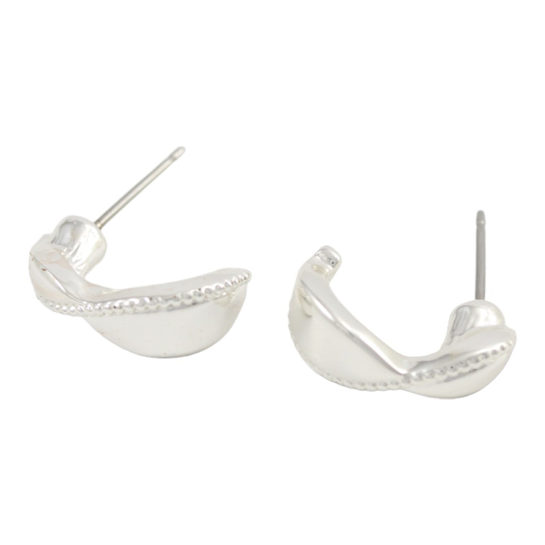 Aros Rizados Plateados