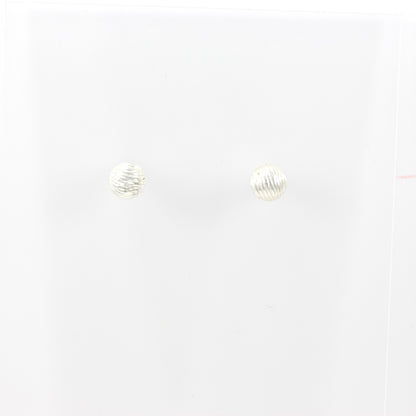 Circle Stud Silver Plated Earrings