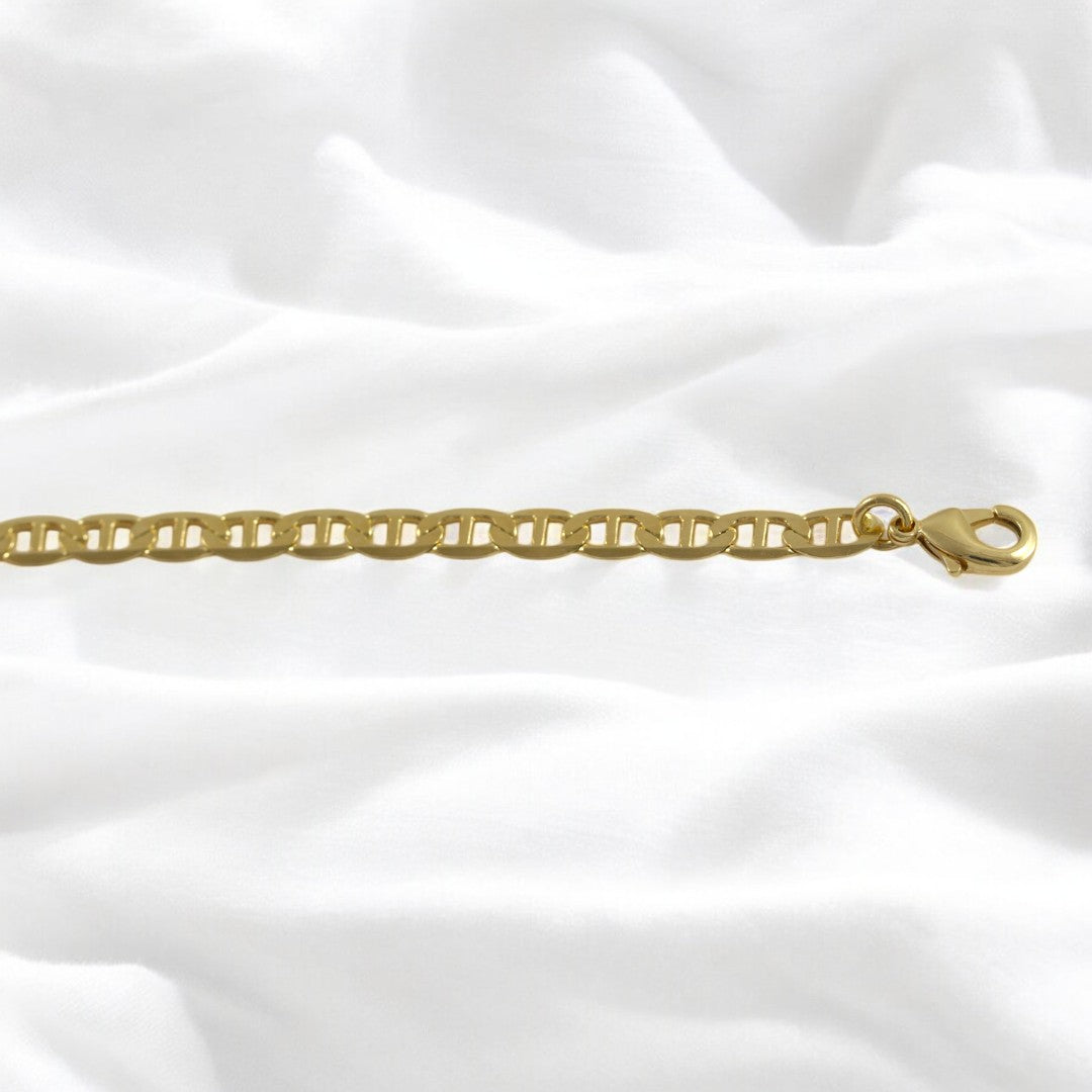 Cuban- Gucci & Mariner Bracelet Gold Filled  18K