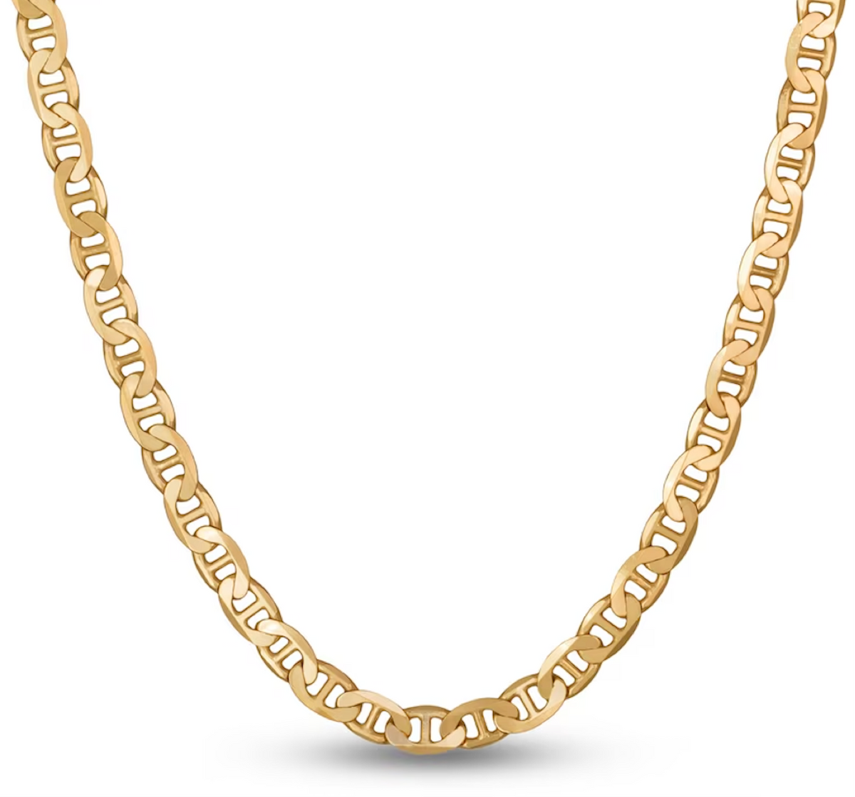 Collar Gucci de 24" y 3,8 mm relleno de oro de 18 quilates