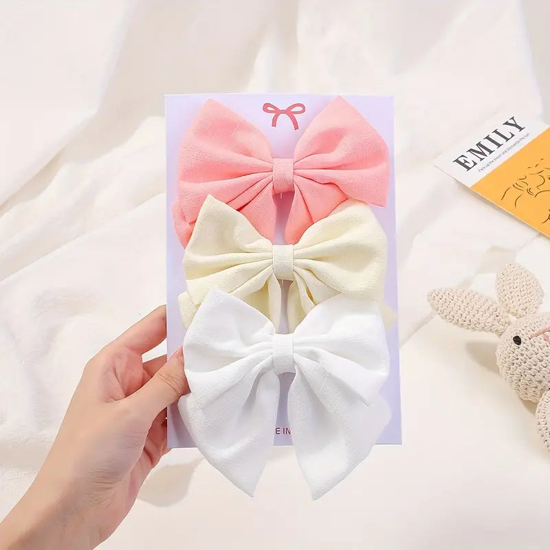 Cute Preppy Bow Hair Clip