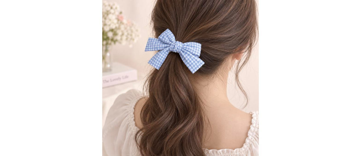 Plaid Bow Scrunchie