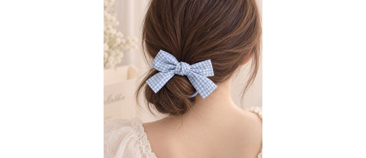 Plaid Bow Scrunchie