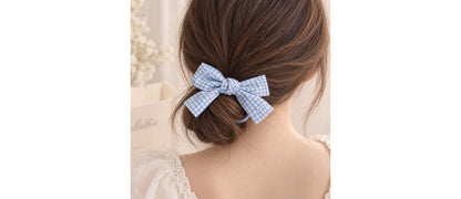Plaid Bow Scrunchie