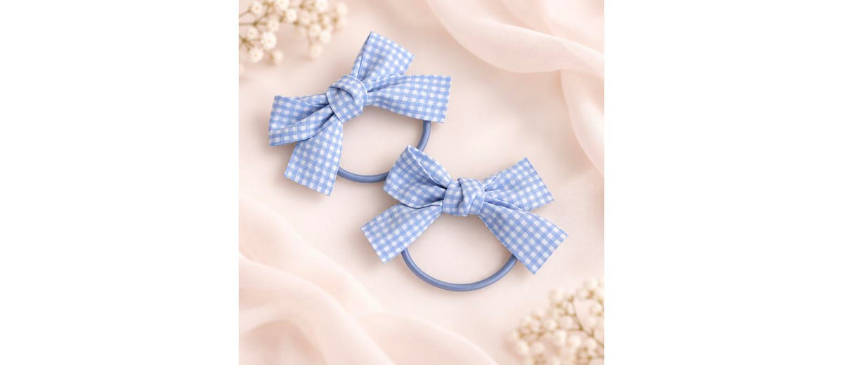 Plaid Bow Scrunchie