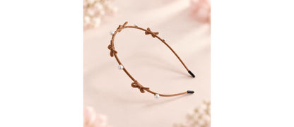 Zinc Alloy Bow Headband