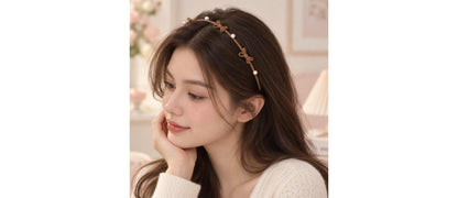 Zinc Alloy Bow Headband