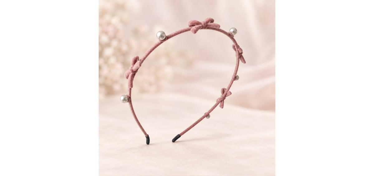 Zinc Alloy Bow Headband