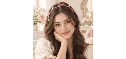 Zinc Alloy Bow Headband