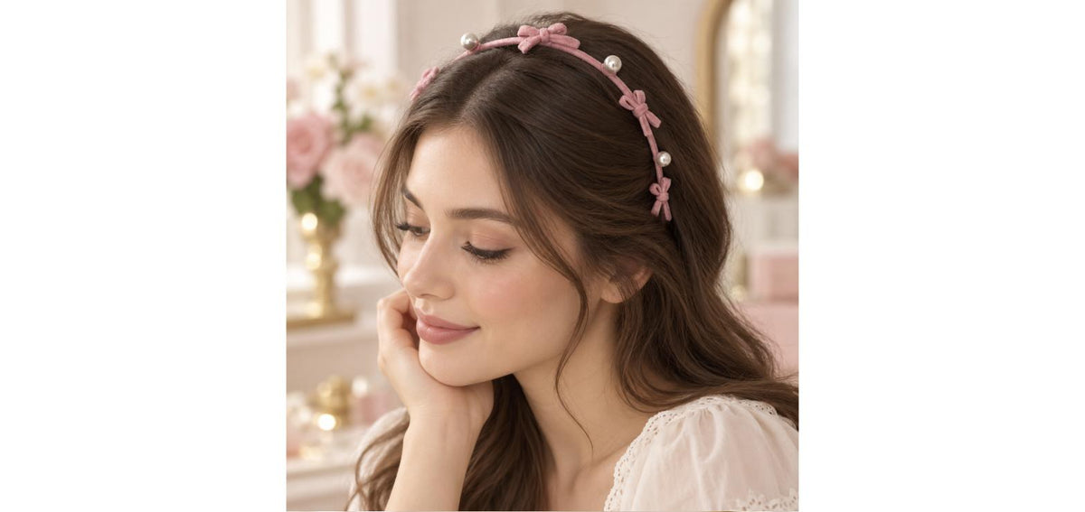 Zinc Alloy Bow Headband