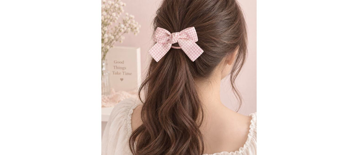 Plaid Bow Scrunchie