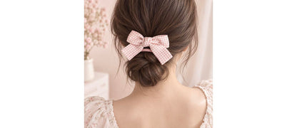 Plaid Bow Scrunchie