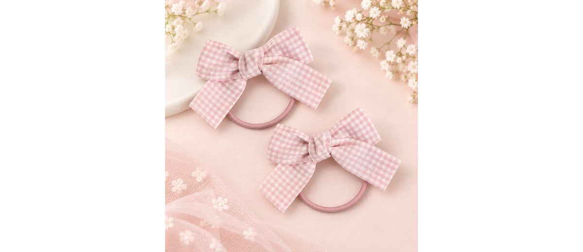 Plaid Bow Scrunchie