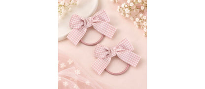 Plaid Bow Scrunchie