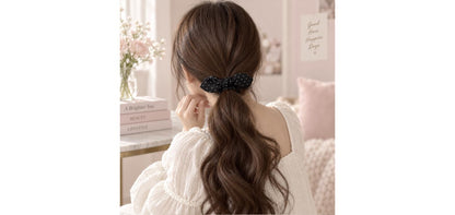 Polka Dot Bow Scrunchie