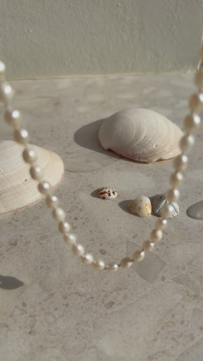 Cultured Freshwater Baroque Pearl Strand Necklace
