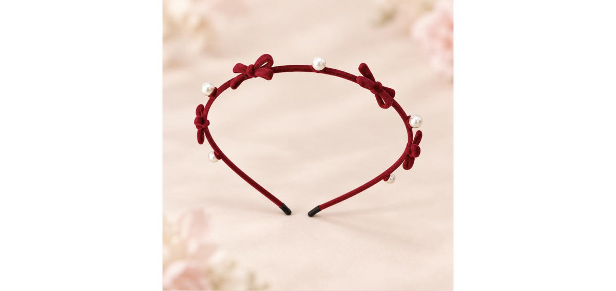 Zinc Alloy Bow Headband