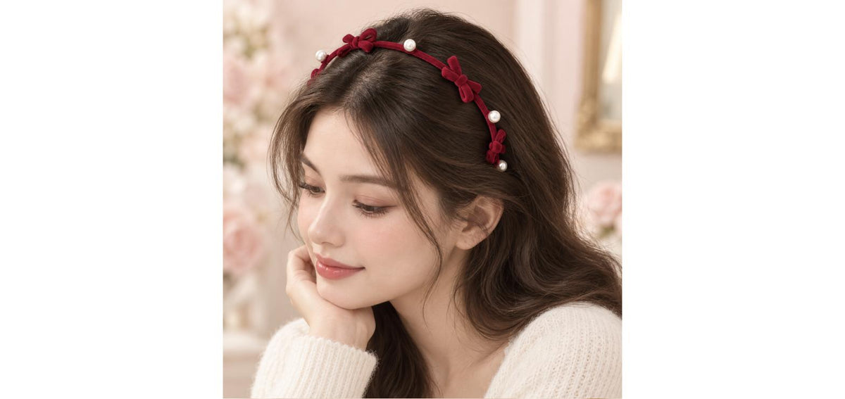 Zinc Alloy Bow Headband